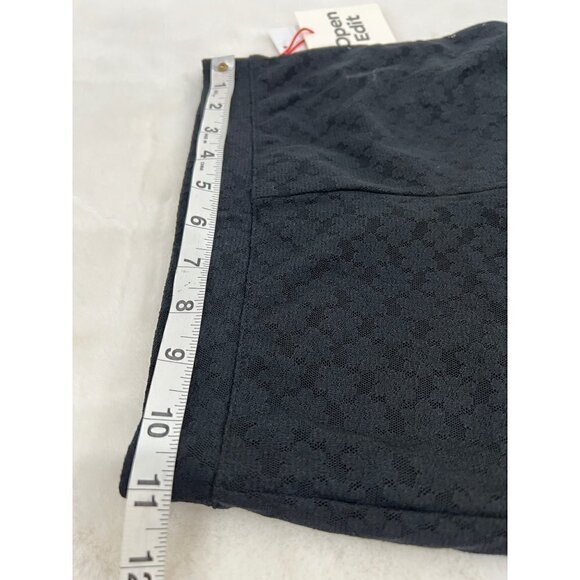 NWT Open Edit Floral Lace Bike Shorts In Black - Picture 7 of 11